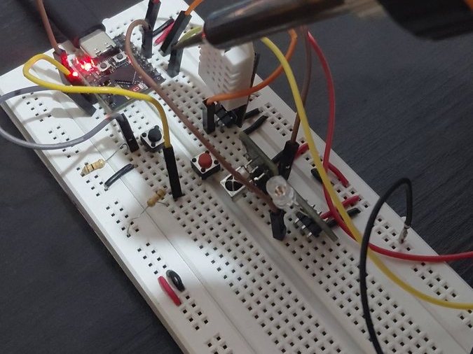 Soudure du prototype ThermaLink sur platine d'essai